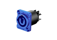 ROXTONE RAC3MPI Blue Разъем панельный типа powercon (In), контакты: посеребренная бронза, 3-контактный, цвет синий