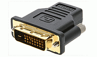 Kramer AD-DM/HF  переходник с разъема HDMI типа «A» 19-pin (розетка) на разъем DVI 25-pin (вилка), пластиковый корпус, золотое покрытие