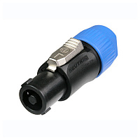 Neutrik NL4FC-B кабельный разъём Speakon, 4-контактный золоченые контакты