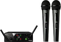 AKG WMS40 Mini2 Vocal Set US25AC (537.5/539.3) вокальная радиосистема с приёмником AKG SR40 Mini Dual и двумя ручными передатчиками AKG HT40 mini с капсюлем AKG D88
