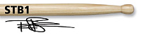 VIC FIRTH STB1  барабаннные палочки Terry Bozzio, деревянный наконечник, материал - гикори, длина 16 1/4", диаметр 0,550"