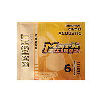 Markbass Bright Series DV6BRBZ01152AC  струны для акустической гитары, 11-52, бронза 80/20
