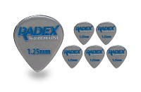 D'Andrea RDX551 1.25  Медиатор гитарный, материал полифенилсульфон, толщина 1.25 мм, очень жёсткий, серия Radex, форма стандартная, упаковка 6 шт.