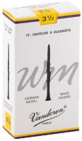 Vandoren CR1635  трости для кларнета Bb (немецкой системы) White Master, №3.5, (упаковка 10 шт.