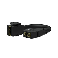 Procab VCK450/B Вставка-переходник Keystone HDMI (розетка) – HDMI (розетка) c кабелем, цвет черный