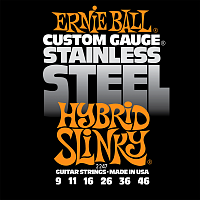 Ernie Ball 2247 струны для электрогитары Stainless Steel Hybrid Slinky (9-11-16-26-36-46)