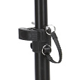 Samson SP100 легкая алюминиевая стойка для акустических систем со стаканами 35 мм, цвет черный, высота регулировки 182 см, максимальная нагрузка 50 кг, вес 1.82 кг