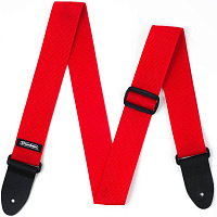 Dunlop D0701RD Poly Red  гитарный ремень, полиэстер, цвет красный