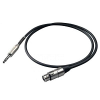 PROEL BULK210LU05 кабель стереоджек 6.3 мм - XLR-"мама", длина 0.5 метра