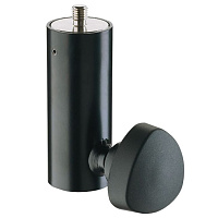 K&M 24521-300-55 переходник с акустической стойки 35 мм на микрофонную резьбу 3/8, сталь, чёрный