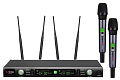 VOLTA US-102 (590-630MHZ) Микрофонная 100-канальная радиосистема UHF диапазона с двумя ручными динамическими микрофонами