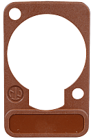 Neutrik DSS-BROWN коричневая подложка под панельные разъемы XLR D-типа, для нанесения маркировки