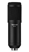 Tascam TM-70 суперкардиоидный динамический микрофон для подкаста , 30 Гц - 20 кГц, балансный выход 250 Ом, чувствительность -51 дБ +/-3 дБ (0 дБ = 1 В/Па 1 кГц)