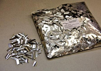 Global Effects Металлизированное конфетти 10х20мм серебро (Отгрузка от 5 кг)