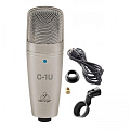 BEHRINGER C-1U студийный конденсаторный кардиоидный микрофон с USB выходом 