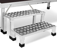 GUIL ECD20-60 модульная лестница 3 ступени: 20 см, 40 см и 60 см  для сцены 80 см, материал - алюминий