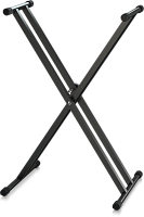 Behringer KS1002 клавишная крестообразная стойка усиленная, черная, нагрузка до 25 кг