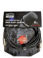 Xline Cables RMIC XLRF-JACK 06 Кабель микрофонный XLR "мама" - джек моно 6.3 мм, длина 6 м