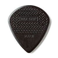 Dunlop 471R3S Max-Grip Jazz III Stiffo 24Pack медиаторы, острый кончик, толщина 1,38 мм, цвет черный, 24 шт.