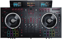 NUMARK NS7III DJ-контроллер, Serato DJ Pro (в комплекте), моторизованные джоги, емкостные ручки, корпус: металл, 3 дисплея