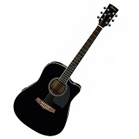 IBANEZ PF15ECE-BK электроакустическая гитара, цвет черный