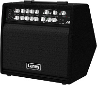 Laney A1+ комбоусилитель акустических инструментов с чехлом, 80 Вт, 8” Bass Driver + 1” Dome tweeter, 3 канала, 16 FX эффектов, гнездо наушников