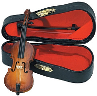 GEWA Miniature Instrument Cello Сувенир виолончель, дерево, 11 см, с футляром и смычком