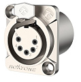 ROXTONE RX5FDWP-NG Разъем XLR панельный, "мама", 5-контактный