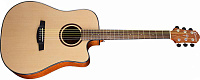 CRAFTER HD-250CE  электроакустическая гитара, верхняя дека ель, корпус красное дерево, цвет натуральный