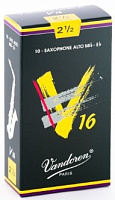 Vandoren SR7025 трости для альт-саксофона, V16, №2.5, (упаковка 10 шт.)