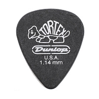 Dunlop 488R114 Tortex Pitch Black Standard 72Pack  медиаторы, толщина 1,14 мм, 72 шт.