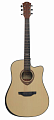 FLIGHT AD-455C NA  акустическая гитара, c вырезом и скосом, цвет натуральный