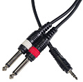ROCKDALE XC-002-3M готовый компонентный кабель, разъёмы stereo mini jack "папа"  2 mono jack "папа", длина 3 м