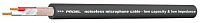 Proel HPC210BK Микрофонный кабель 2 х 0.22 мм2, медный экран, диаметр 6.5 мм, цвет черный