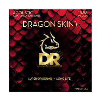 DR DA8-13 струны для акустической гитары, калибр 13-56, серия DRAGON SKIN+™