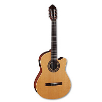 Samick CN2CE/N  Классическая гитара с подключением, cut, анкер, ель, цвет натуральный