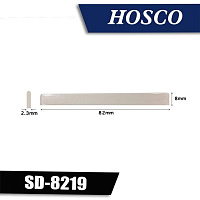 Hosco H-SD-8219  Нижний порожек для акустической гитары, 82x8.5 - 7.5x2.5 мм, пластик