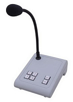 Apart MICPAT-4 4-зонная вызывная консоль с динамическим микрофоном и кнопкой выбора всех зон
