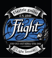 FLIGHT EN1046 струны для электрогитары, 10-46, натяжение Light, сталь, обмотка никель