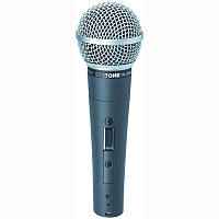 INVOTONE DM1000  Микрофон вокальный динамический кардиоидный, с выключателем, в комплекте кабель XLR-XLR 6 метров