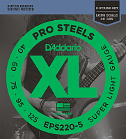 D'ADDARIO EPS220-5, Super Light, 40-125 Струны для 5-ти струнной бас гитары