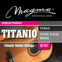 Magma Strings GC110T  Струны для классической гитары, серия Titanio Nylon Silver Plated Wound, обмотка посеребрённая, натяжение Medium Tension