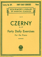 GS25308 / HL50253080 - Carl Czerny: Forty Daily Exercises Op.337 - книга: сборник этюдов Карла Черни, 56 страниц, язык - английский