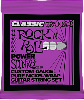 Ernie Ball 2250 струны для электрогитары Classic Pure Nickel Power Slinky (11-14-18p-28-38-48)