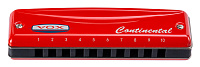 VOX Continental Harmonica Type-2-A Губная гармоника, тональность ля мажор, цвет красный
