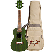 FLIGHT DUC380 JADE  укулеле концерт, махагони, зеленая, чехол в комплекте