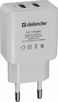 Defender EPA-12 Сетевой адаптер 2 порта USB, 5V/2А, пакет