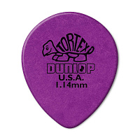Dunlop 413R114 Tortex Teardrop 72Pack  медиаторы, толщина 1,14 мм, 72 шт.