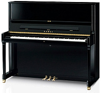 KAWAI K500 M/PEP Пианино, цвет черный полированный, высота 130 см, цельная еловая дека 1,45м2, механизм Millennium III