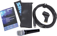 SHURE PG57-XLR кардиоидный инструментальный микрофон c выключателем, с кабелем XLR -XLR